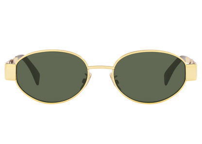Lunettes de soleil tendance pour femmes - verte