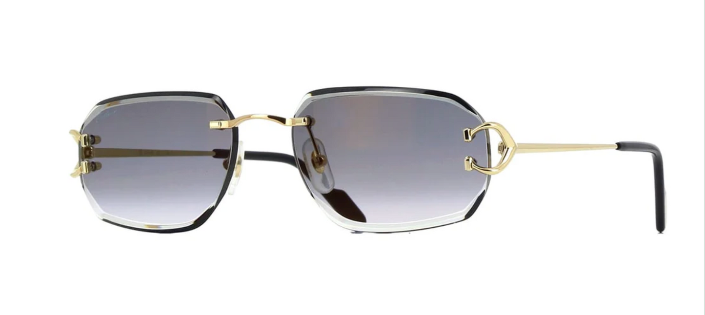 Lunettes de Soleil Monture Or Cerclée 7735