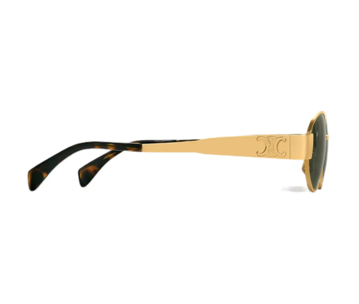 Lunettes de soleil tendance pour femmes - verte