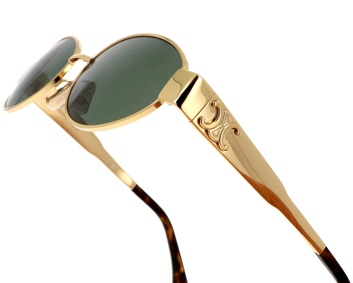 Lunettes de soleil tendance pour femmes - verte